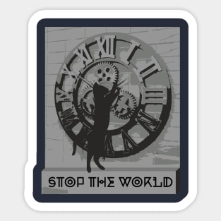 Stop The World T-shirt Sticker